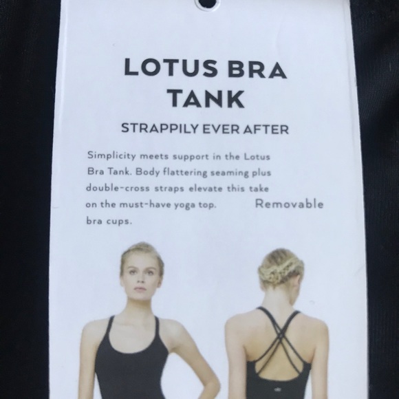 ALO Yoga Lotus Bra Tank in Black ✨NEW✨ - Picture 5 of 8